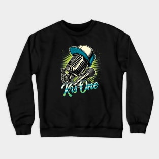 retro microphone hip hop Crewneck Sweatshirt